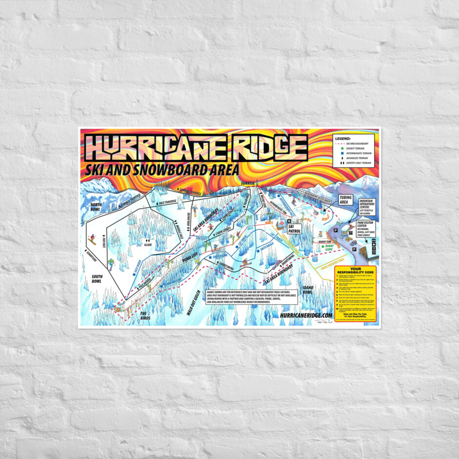 Ridge Trail Map - Hurricane Ridge Ski And Snowboard Area